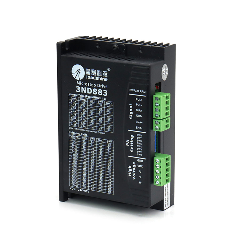 wavetopsign-leadshine-3nd883-3-phase-stepper-motor-driver-24-90vdc-for-co2-laser-cutting-and-engraving-machine