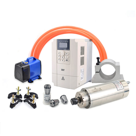 WaveTopSign 3.5kw 3.2kw Metal Water Cooled Spindle Motor Kits For Metal Milling