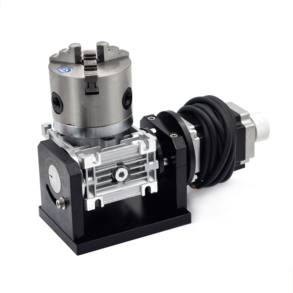 wavetopsign-gearbox-rotary-worktable-chuck-80mm-for-laser-marking-welding-cutting-machine