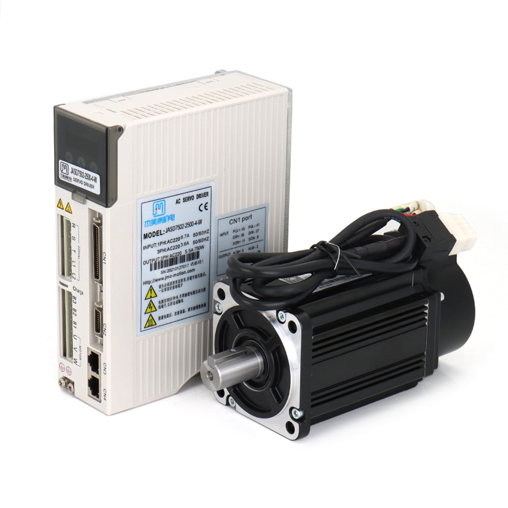 jmc-750w-0-75kw-3000rpm-2-39n-m-80mm-ac220v-servo-motor-drive-kits-jasd7502-2500-80jasm07230k-2500c-with-3m-cable-2500-cable