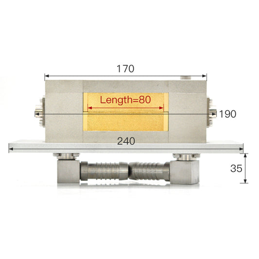 WaveTopSign Single Xenon Lamp Laser Welding Cavity Cavity Length 80-170mm
