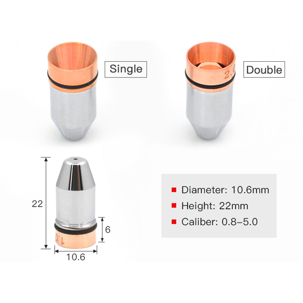 wavetopsign-bullet-laser-nozzle-single-double-layer-caliber-0-8-4-for-fiber-laser-cutting-machine