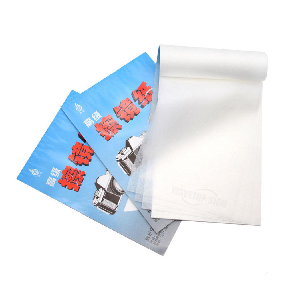 wavetopsign-optics-lens-tissue-clean-paper-soft-cleaning-wipes-booklet-for-camera-microscope-laser-filter-glass-1pcs-50-sheets