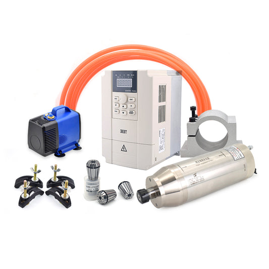 WaveTopSign 5.5kw Water Cooled Spindle Motor Kits for Stone Cutting GDK125-18-24Z