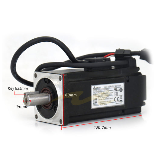 Delta Servo Motor Kit A2 Serial 400W ASD-A2-0421-M ECMA-C10604RS ECMA-C10604SS with brake 1.27NM 2.6A 3000rpm with 3m cable