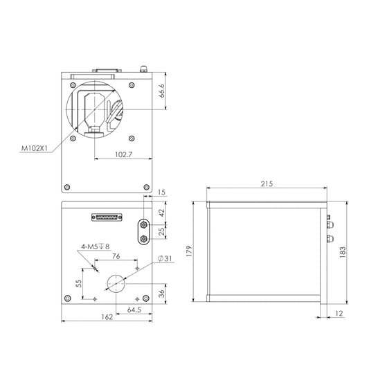 WaveTopSign RC8330 Fiber Laser Galvo Head Set 1000mm/s