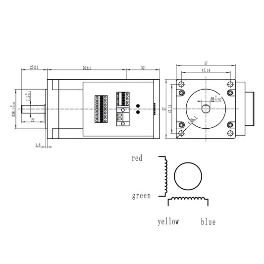 WaveTopSign JSS Nema23 2N.m 3N.m Integrated Servo Motor JSS57P2N JSS57P3N