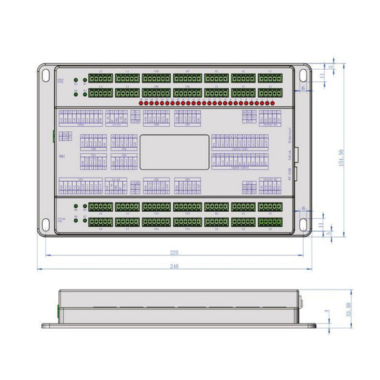 WaveTopSign Ruida RDC6612U Co2 Laser Controller Dual Coordinate System Four Head Mutual Shift