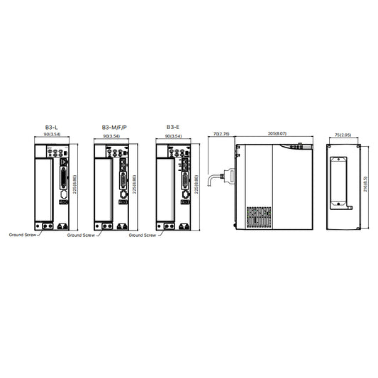 WaveTopSign Delta B3 3KW Servo Motor Kits ASD-B3-3023-L + ECM-B3M-F21830RS1/SS1 Replaces B2 Series 3KW