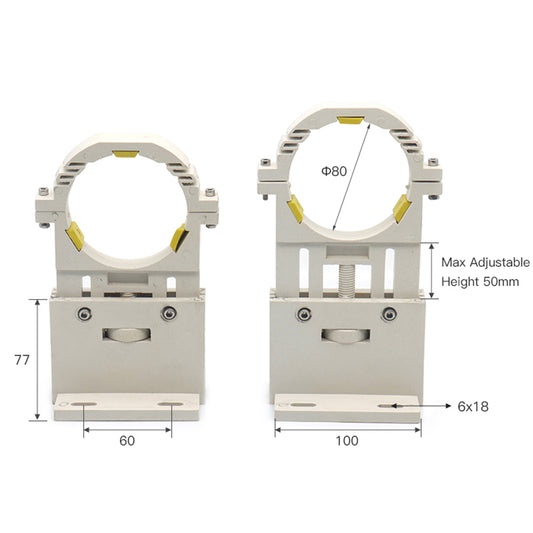 WaveTopSign Co2 Laser Tube Holder 80mm