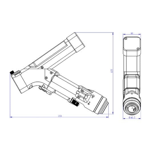 WaveTopSign WSX ND18Q Hand-held Shampoo for Laser Welding