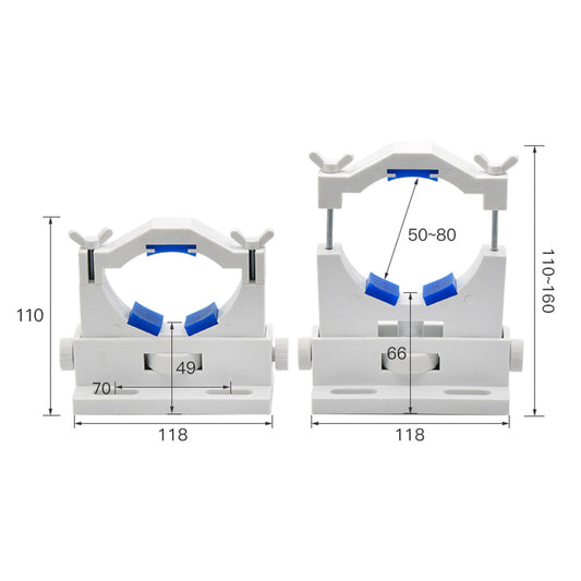 WaveTopSign Co2 Laser Tube Holder 50-80mm