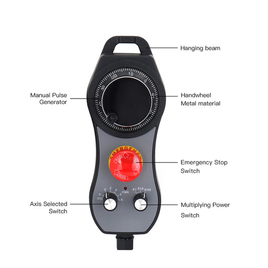 WaveTopSign CNC MPG Pendant Handwheel 6Axis 5V