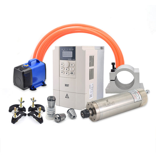 WaveTopSign 1.5kw 2.2kw Water Cooled Spindle Motor Kits for Metal Milling