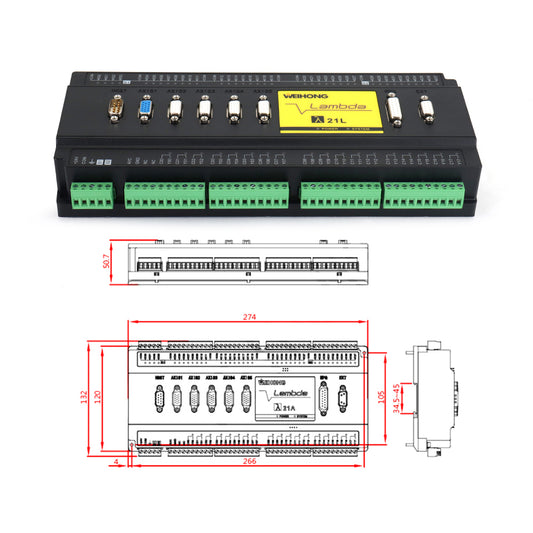 WeiHong Fiber Laser Controller PM95A + Lambda 21L For Flat and Pipe Cutter