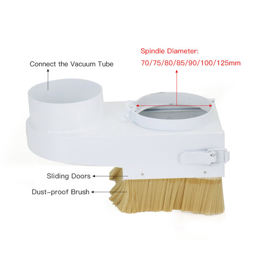 WaveTopSign CNC Dust Cover Brush Diameter  70mm-125mm