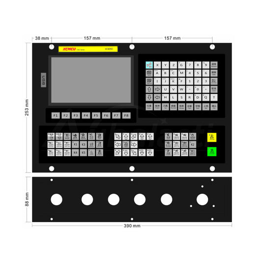 WaveTopSign XC809D 3-6Axis CNC Offline Control System for Milling Machine
