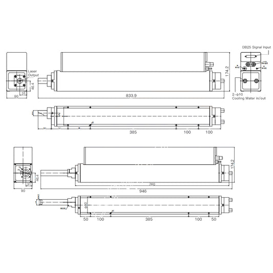 WaveTopSign CR120 CR150 CO2 Laser Source