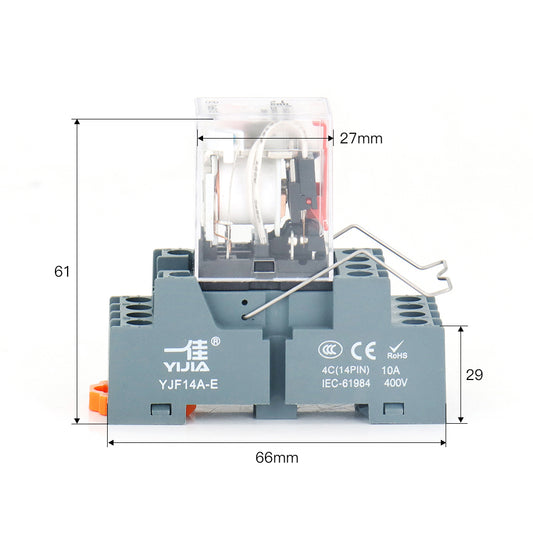 WaveTopSign Mini Intermediate Relay Base 14Pin