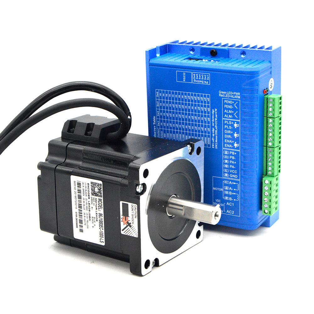Motor Driver Unit JMC NEMA 34 Hybrid Closed Loop Motor Driver Set 4.5N.m Speed 0-2000rp ...