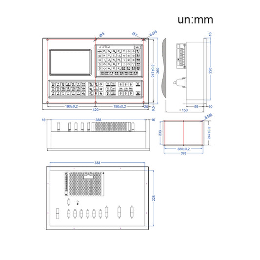 WaveTopSign CNC Controller TAC-1005M for Metal Cutter Spindle