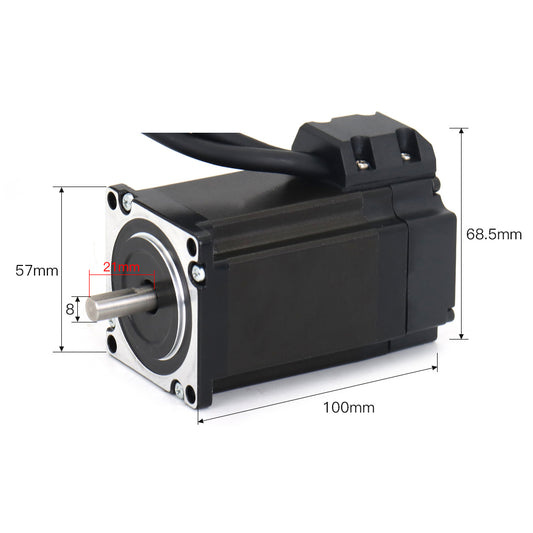 WaveTopSign JMC Nema23 Hybrid Closed Loop Motor and Driver 2.2N.m 2HSS57+57J1880EC