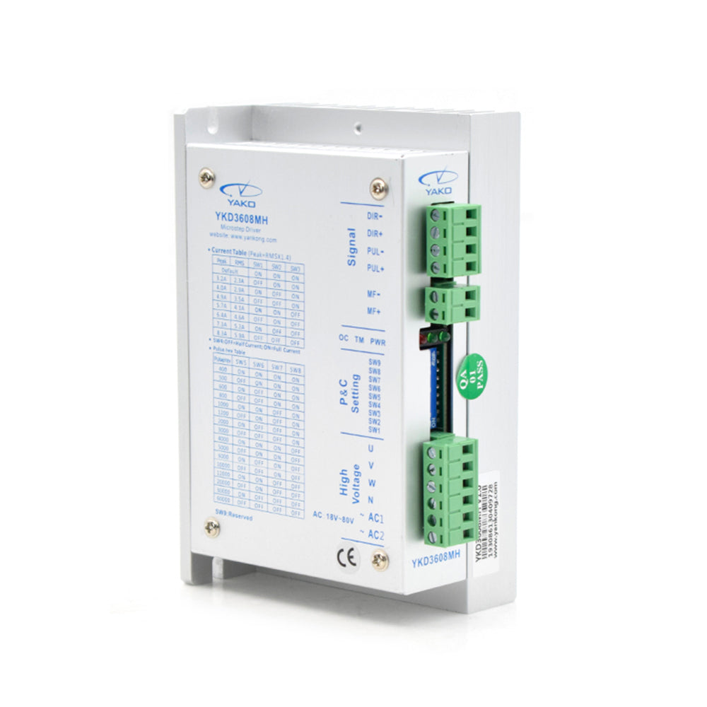 yako-stepper-motor-driver-ykd3608mh-3phase-input-voltage-ac18-80v-current-5-9a-350hz-match-motor-57-86mm