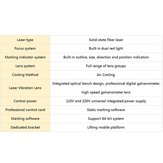 WaveTopSign 20W 30W 50W Split Fiber Laser Marking Machine